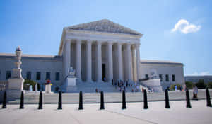 Supreme Court Building Steel Bollards Wallpaper