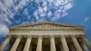Supreme Court Building Western Facade Pediment Wallpaper