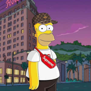 Supreme Homer Simpson Wallpaper