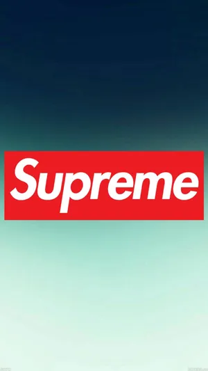 Supreme Logo 1107 X 1965 Wallpaper