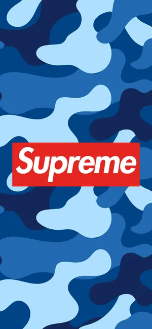 Supreme Logo 1205 X 2609 Wallpaper