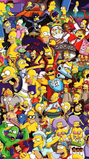 Supreme Simpson Spreading Joy And Happiness Wallpaper