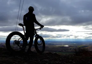 Surly Bike Rider Silhouette Wallpaper