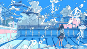 Surreal_ Aquatic_ Dreamscape_ Anime_ Style Wallpaper