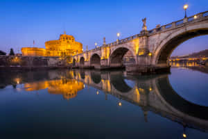 Surreal Beauty Of Castel Santangelo Wallpaper