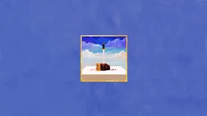 Surreal Desert Scene Wallpaper