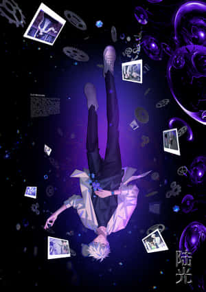 Surreal Floating Character Art Wallpaper