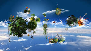 Surreal_ Floating_ Islands_ Sky Wallpaper