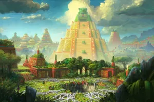 Surreal Otherworldly Landscape Wallpaper