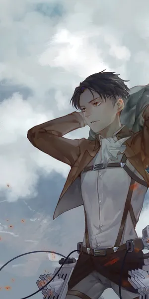 Survey Corps Member Standing Tall Wallpaper