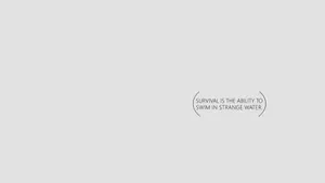 Survival Quote Minimalistic Design Wallpaper