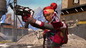 Survive And Fight With Lifeline In Apex Legends Wallpaper