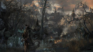 Survive The Charnel Lane Of Hemwick In Bloodborne Wallpaper