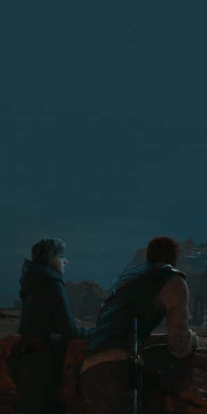 Survivor Contestants Nighttime Strategy Discussion Wallpaper