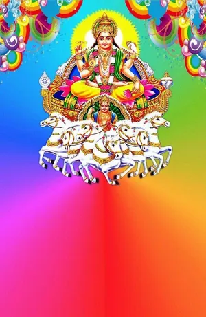 Surya Bhagwan Color Palette Background Wallpaper