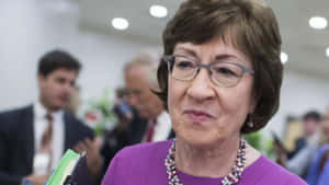 Susan Collins Wearing Glasses Wallpaper