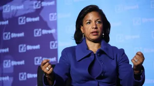 Susan Rice Speakingat Event Wallpaper
