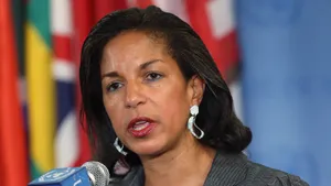 Susan Rice Speakingat Event Wallpaper