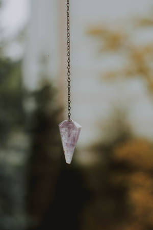 Suspended Amethyst Pendulum Wallpaper