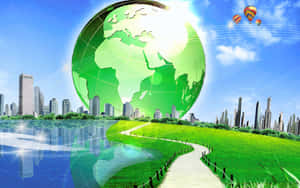 Sustainable Future Concept Art Wallpaper