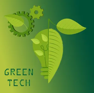 Sustainable Green Technology Concept Wallpaper