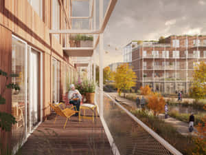 Sustainable Living Complex Helmond Wallpaper