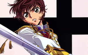 Suzaku Kururugi, A Brave Knight In Action Wallpaper