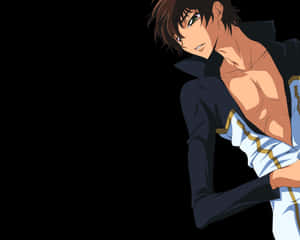 Suzaku Kururugi In Action In Code Geass Anime Wallpaper