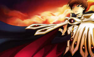 Suzaku Kururugi In Action Wallpaper