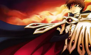 Suzaku Kururugi In Action Wallpaper