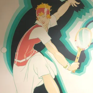 Suzanne Lenglen Animated Illustration Wallpaper