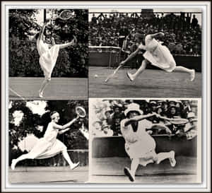 Suzanne Lenglen Vintage Photo Compilation Wallpaper