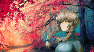 Suzuha Amane - Enigmatic Time Traveler Wallpaper