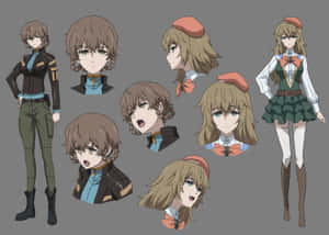 Suzuha Amane Riding A Bike In The City Wallpaper