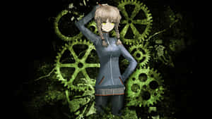 Suzuha Amane Riding Bicycle Wallpaper