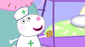 Suzy Sheep Enjoying A Beautiful Day In The Sun Wallpaper