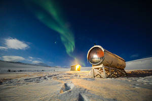 Svalbard Northern Lights Wallpaper