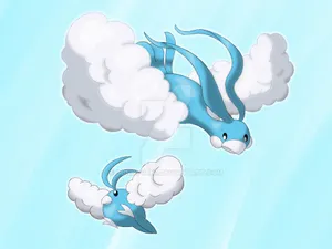 Swablu And Altaria Wallpaper