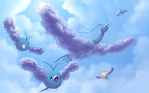 Swablu With Altaria Wallpaper
