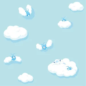 Swaddled Swablu Wallpaper