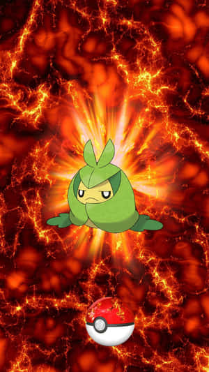 Swadloon Pokemon Lava Wallpaper