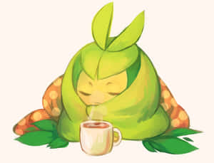 Swadloon With Coffee Mug And Blanket Wallpaper