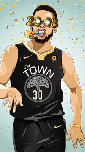 Swag Cartoon Nba Players Wallpaper