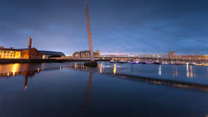 Swansea Marina Twilight Sail Boats Wallpaper