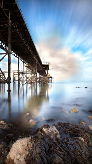 Swansea Pier Long Exposure Wallpaper