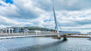 Swansea Sail Bridge Wales U K Wallpaper