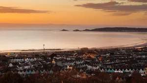 Swansea Sunset Overlooking Bay Wallpaper
