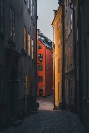 Sweden Gamla Stan Alley Wallpaper