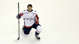 Swedish Athlete Nicklas Backstrom In White Wallpaper