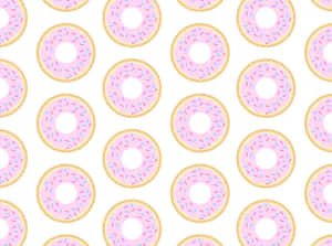Sweet & Adorable Donut Treat Wallpaper